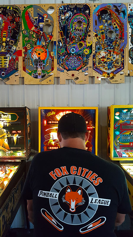 6/23/18: Fox Cities Pinball League player on Bally Supersonic.