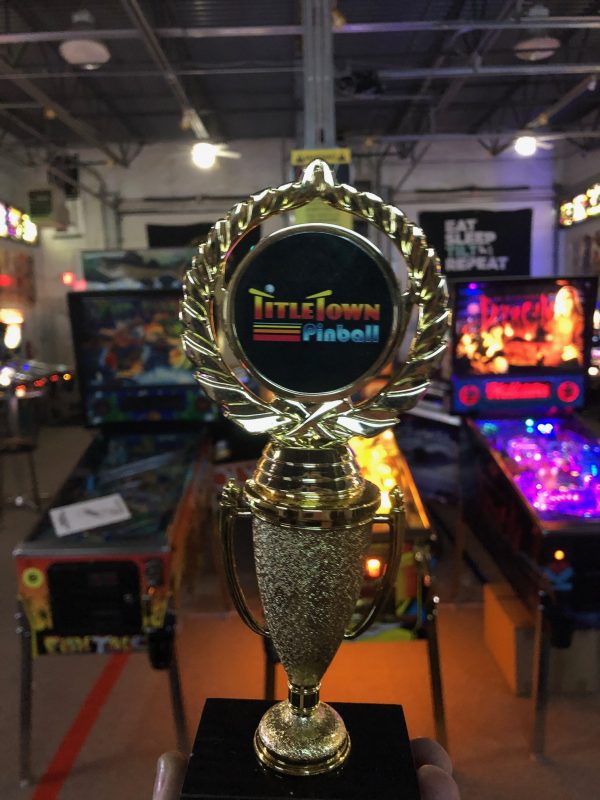 pinball tournament trophy