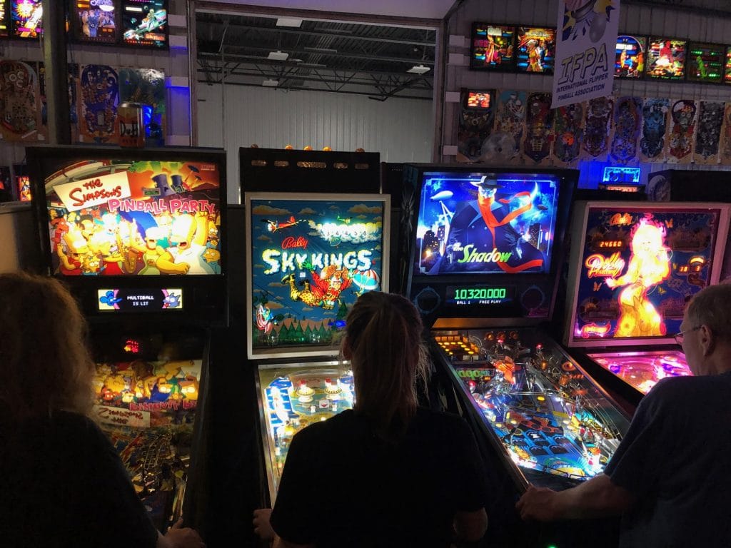 Playing Sky Kings Pinball Machine in Green Bay, WI