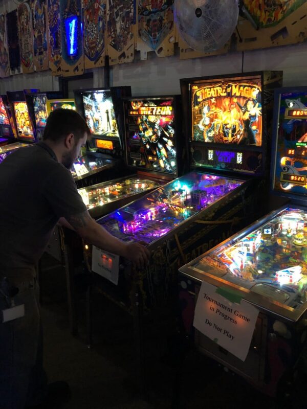 Playing Theatre of Magic TOM Pinball in Green Bay, WI