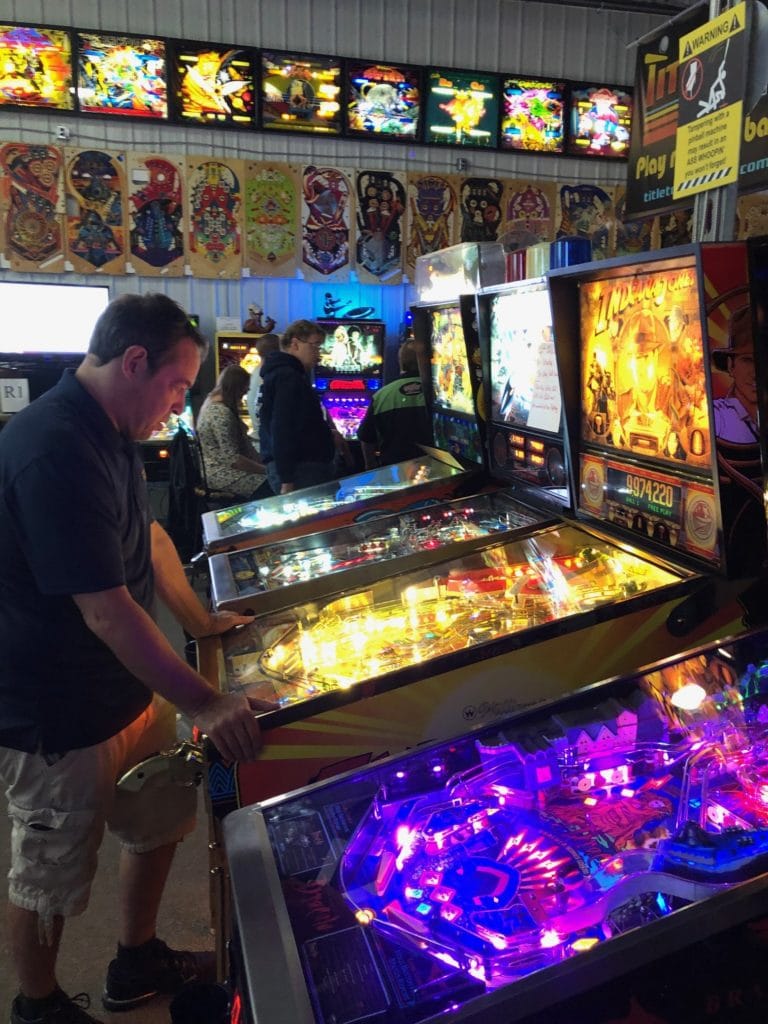 Playing Indiana Jones Pinball Machine in Green Bay, WI