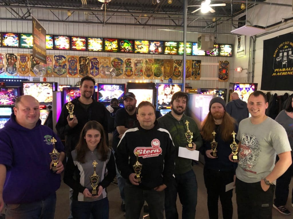 Feast of Flip Pinball Tournament Winners Green Bay, WI