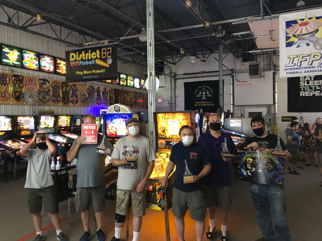 One Ball Pinball Tournament Top 5 Players Green Bay, WI