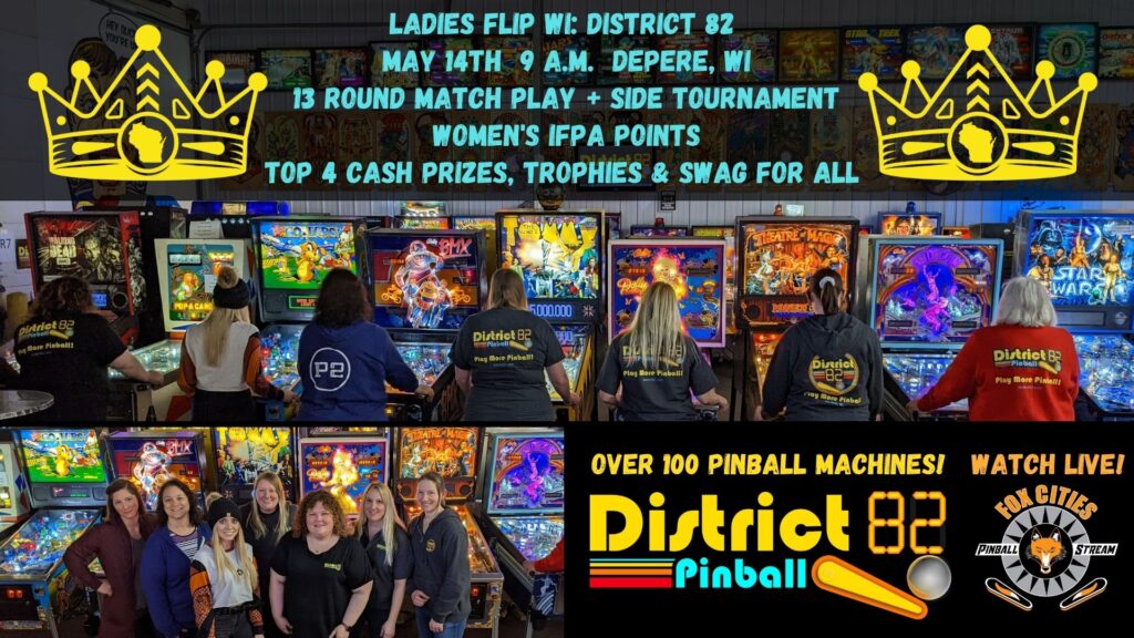 Womens Pinball Tournament Ladies Flip Wisconsin