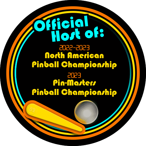 2022 - 2023 North American Pinball Championship and 2023 Pin-Masters Pinball Championship host.