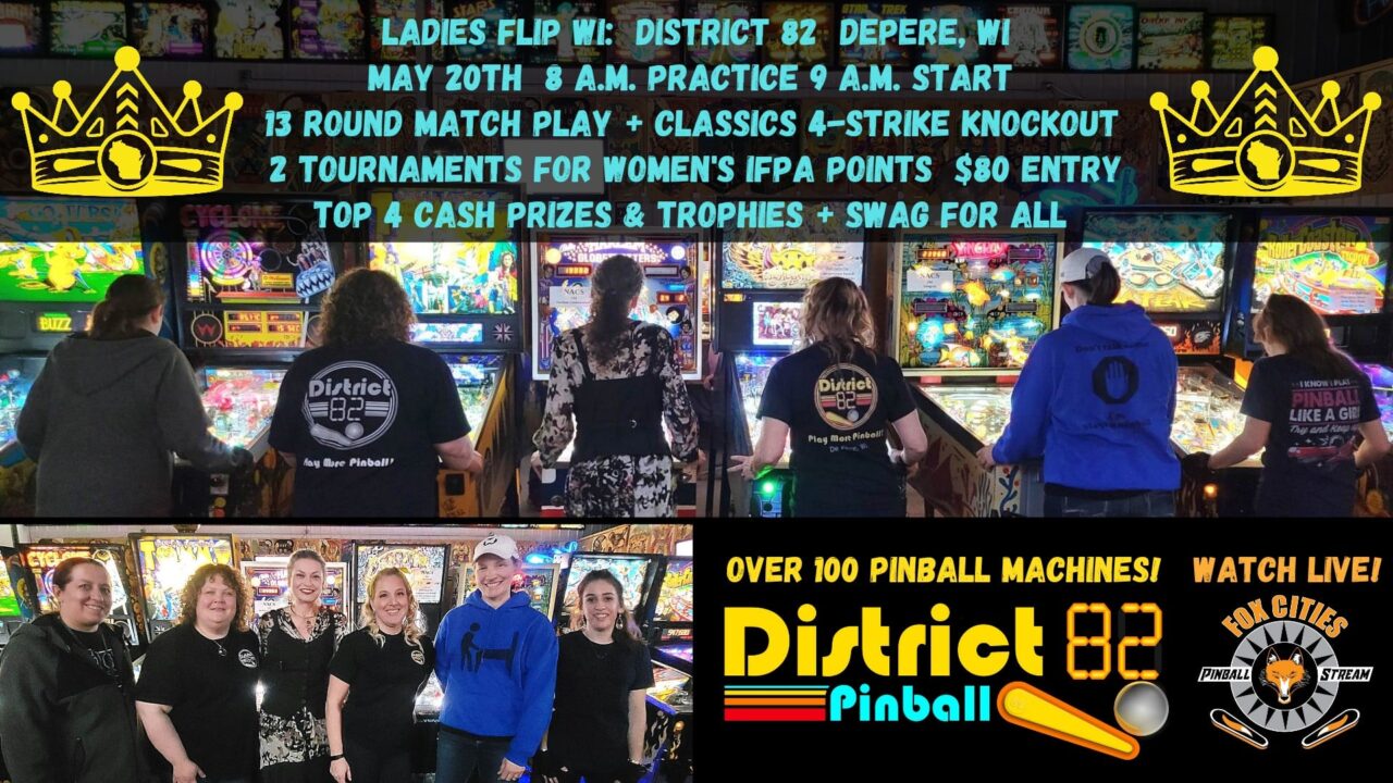 ladies flip pinball tournament