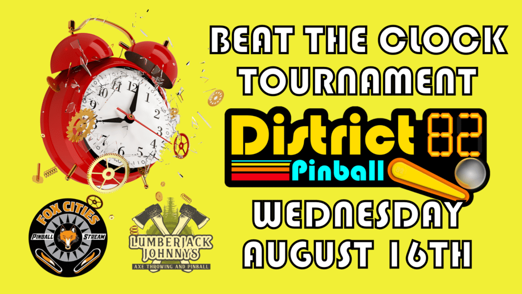 Beat the clock pinball tournament