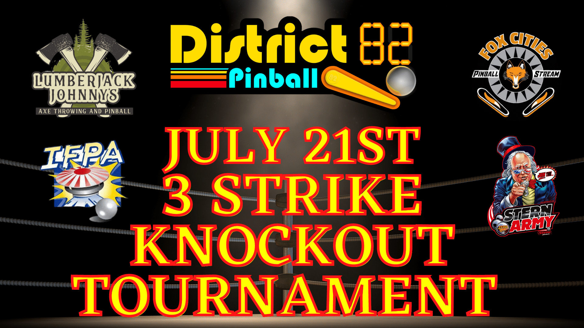 knockout pinball tournament