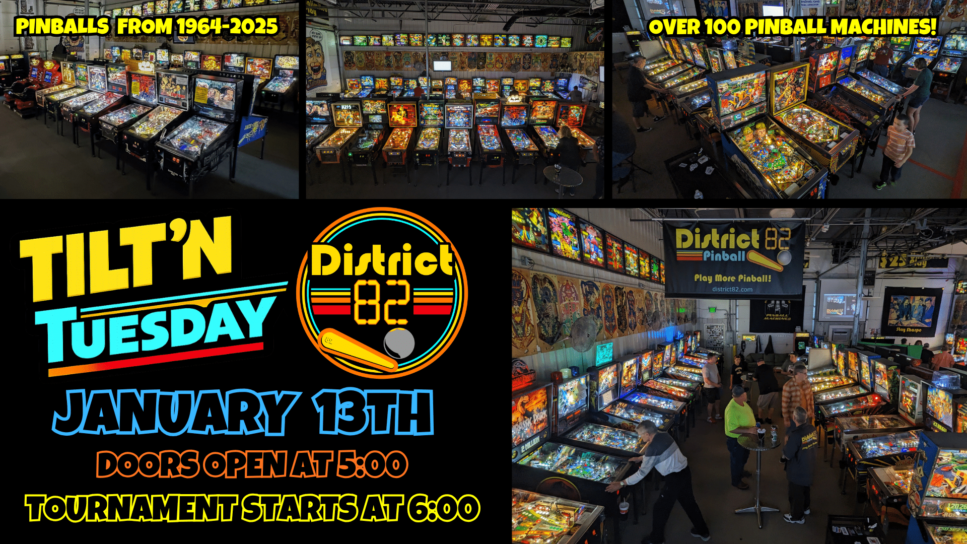 tilt'n Tuesday pinball tournament